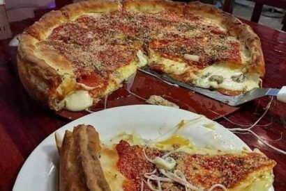 Thumbnail for HOMEMADE CHICAGO STYLE DEEP DISH PIZZA