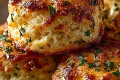 Thumbnail for Crab Stuffed Cheddar Bay Biscuits with Lemon Butter