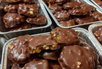 Thumbnail for Homemade Turtle Candy With Pecans and Caramel