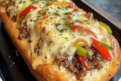 Thumbnail for Cheesesteak Stuffed Garlic Bread